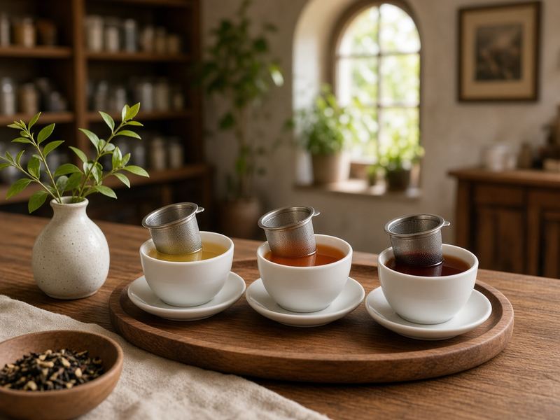 Leaf flights at Citizravvi Tea House