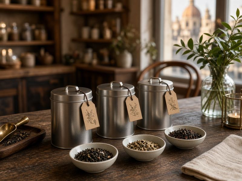 Loose-leaf retail at Citizravvi Tea House